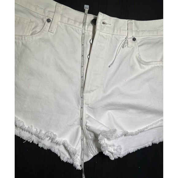 FRAME Front Cuff Short Women's Denim White Cotton SHORTS Style: FCSH171 Size 31 - Picture 8 of 12